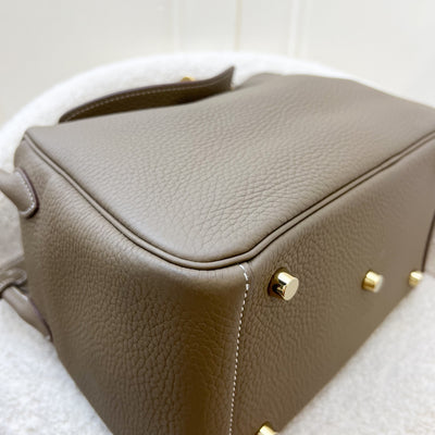 Hermes Lindy 26 in Etoupe Clemence Leather and GHW