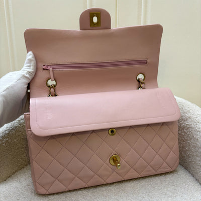 Chanel Vintage Medium Classic Flap CF in Sakura Pink Lambskin and AGHW