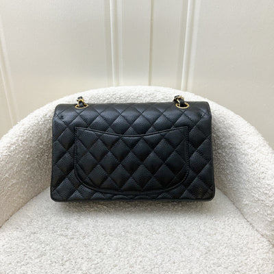 Chanel Small Classic Flap CF in Black Caviar and GHW