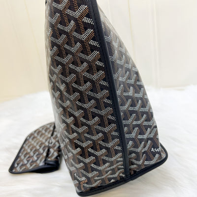 Goyard Anjou PM Tote Bag in Black Signature Canvas