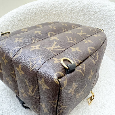 LV Palm Springs Mini Backpack in Monogram Canvas and GHW