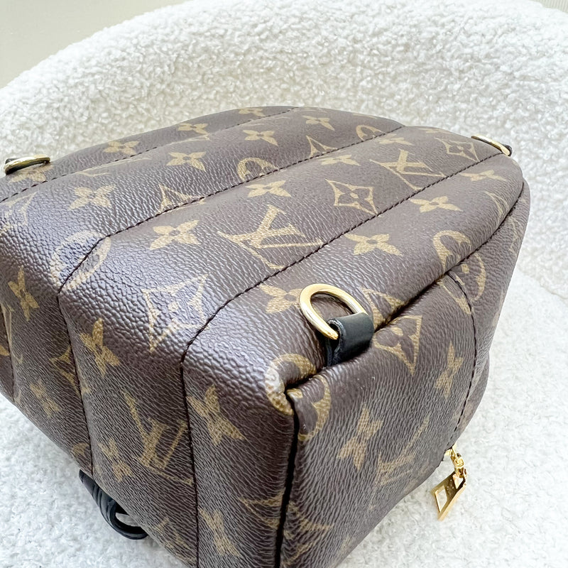 LV Palm Springs Mini Backpack in Monogram Canvas and GHW