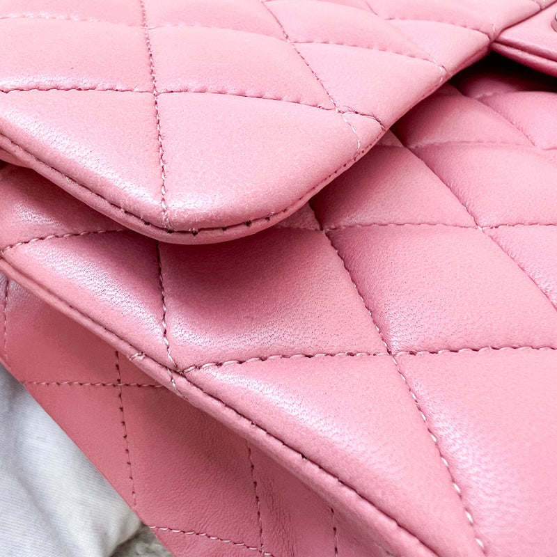 Chanel Medium Classic Flap CF in Pink Lambskin and SHW