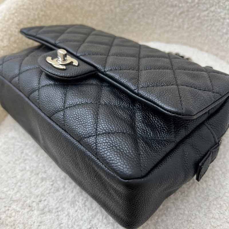 Chanel Easy Caviar Medium Flap Bag in Black Caviar and SHW