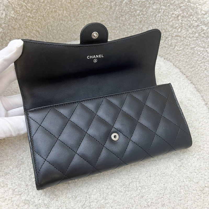 Chanel Classic Long Wallet in Black Lambskin and SHW