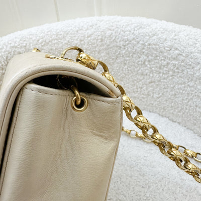 Chanel Vintage Mini Bijoux Chain Flap in Beige Lambskin and 24K GHW