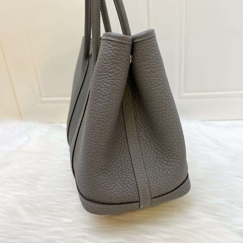Hermes Garden Party 30 in Gris Meyer Negonda Leather and PHW