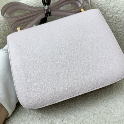 Hermes Constance 18 in Mauve Pale Chevre Mysore Leather and RGHW