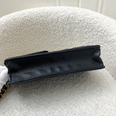 Chanel Wristlet Clutch in Black Caviar and GHW