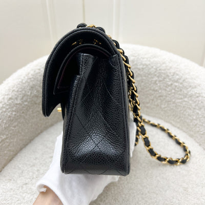 Chanel Small Classic Flap CF in Black Caviar and GHW