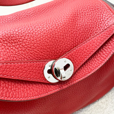 Hermes Lindy 26 in Rouge Casaque Clemence Leather and PHW