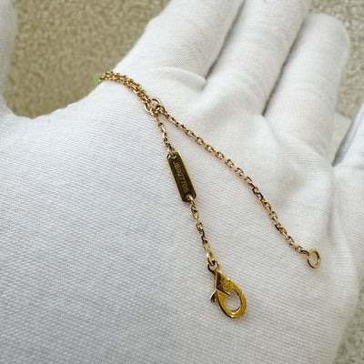 Van Cleef & Arpels VCA Vintage Alhambra Grey Mother of Pearl MOP Pendant Necklace in 18K Rose Gold