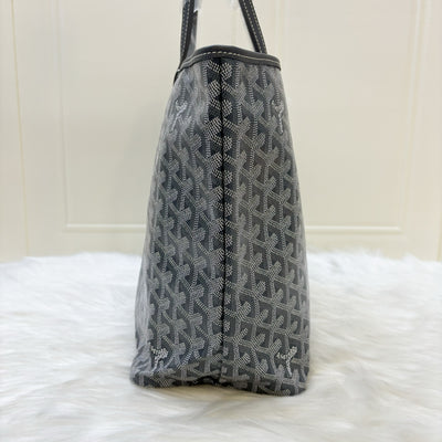 Goyard Saint Louis PM Tote in Gris Grey Goyardine Canvas