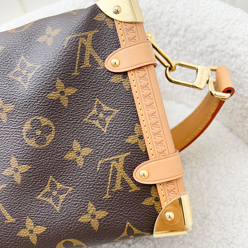 LV Side Trunk MM Bag in Monogram Canvas and GHW