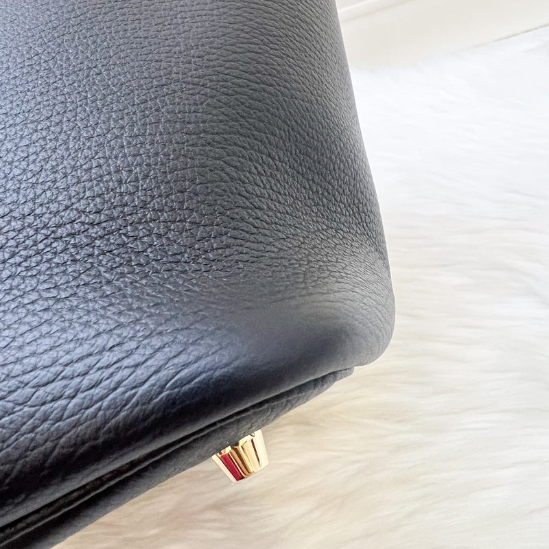 Hermes Picotin 22 in Noir Black Clemence Leather and GHW