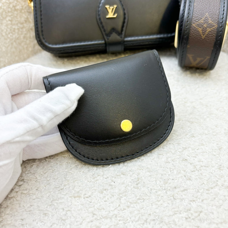 LV Officier Case in Black Calfskin and GHW