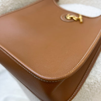 Hermes Vintage Vespa Messenger Bag in Gold Epsom Leather and GHW