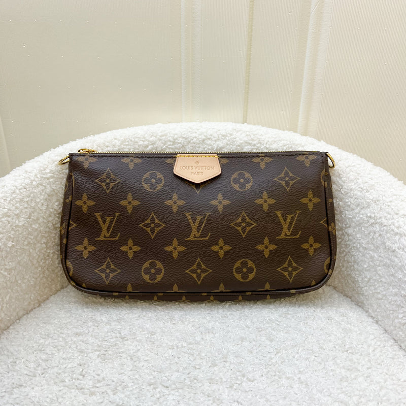 LV Multi Pochette Accessoires MPA in Monogram Canvas, Pink Strap and GHW