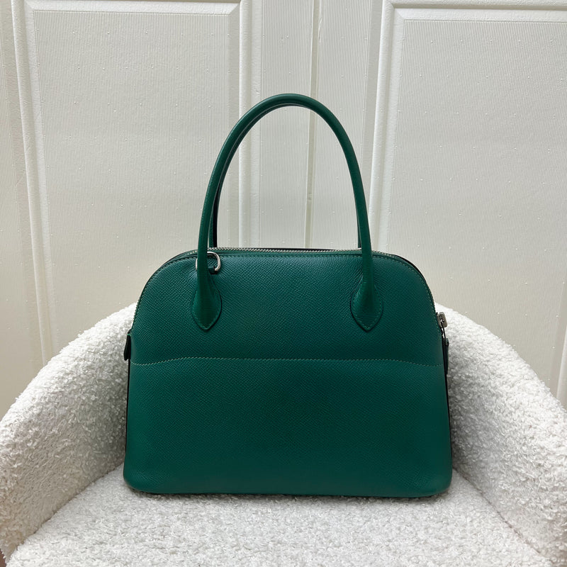 Hermes Bolide 27 in Malachite Epsom Leather and PHW