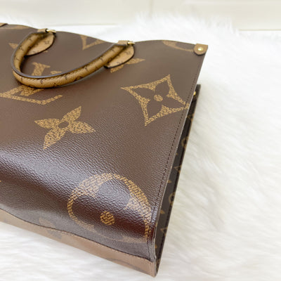 LV Onthego MM in Reverse Monogram Canvas and GHW