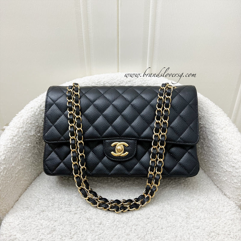 Chanel Medium Classic Flap CF in Black Caviar and GHW