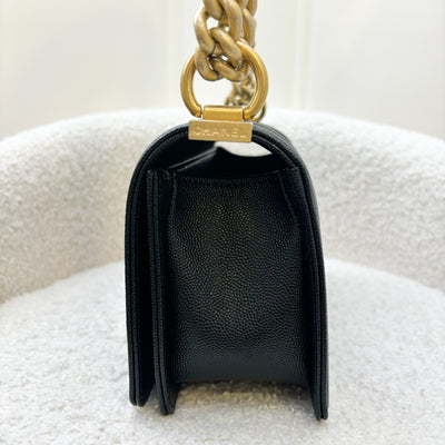 Chanel Small 20cm Boy Flap in Black Caviar and AGHW