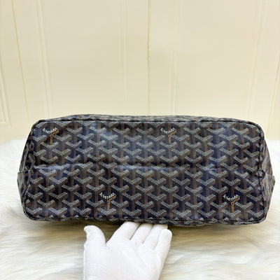 Goyard Saint Louis PM Tote in Navy Signature Goyardine Canvas