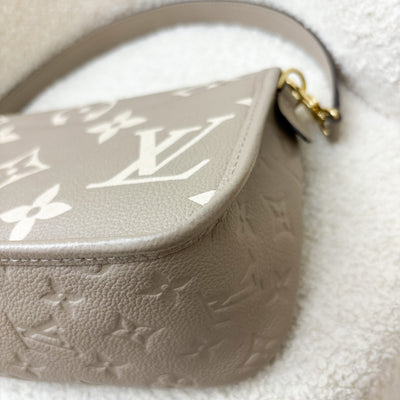 LV Diane PM in Tourterelle (Grey) / Creme Giant Monogram Empreinte Leather and GHW