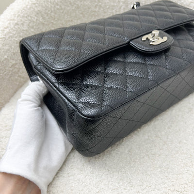 Chanel Medium Classic Flap CF in Black Caviar and SHW