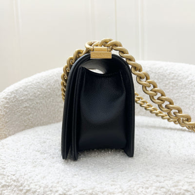 Chanel Small 20cm Boy Flap in Black Caviar and AGHW