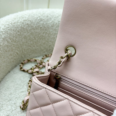 Chanel Mini Rectangle Flap in 23S Pink Lambskin and LGHW