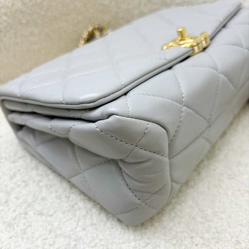 Chanel 22A Seasonal Flap in Grey Lambskin and GHW