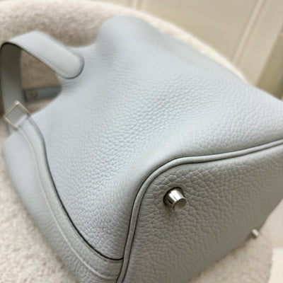 Hermes Picotin 18 in Bleu Pale Clemence Leather and PHW