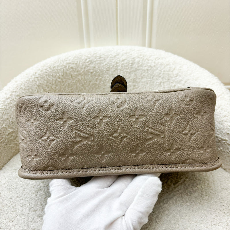 LV Diane PM in Tourterelle (Grey) / Creme Giant Monogram Empreinte Leather and GHW