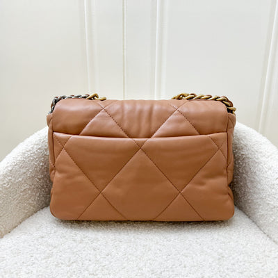 Chanel 19 Small Flap in 21K Caramel Lambskin 3-tone HW