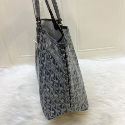 Goyard Saint Louis PM Tote in Gris Grey Goyardine Canvas