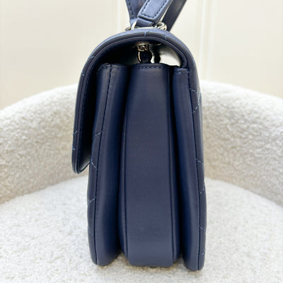 Chanel Trendy CC Small Flap in Dark Blue Lambskin and LGHW