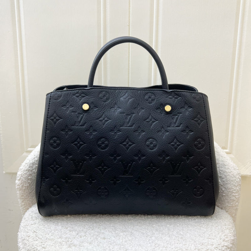 LV Montaigne MM in Black Empreinte Leather and GHW