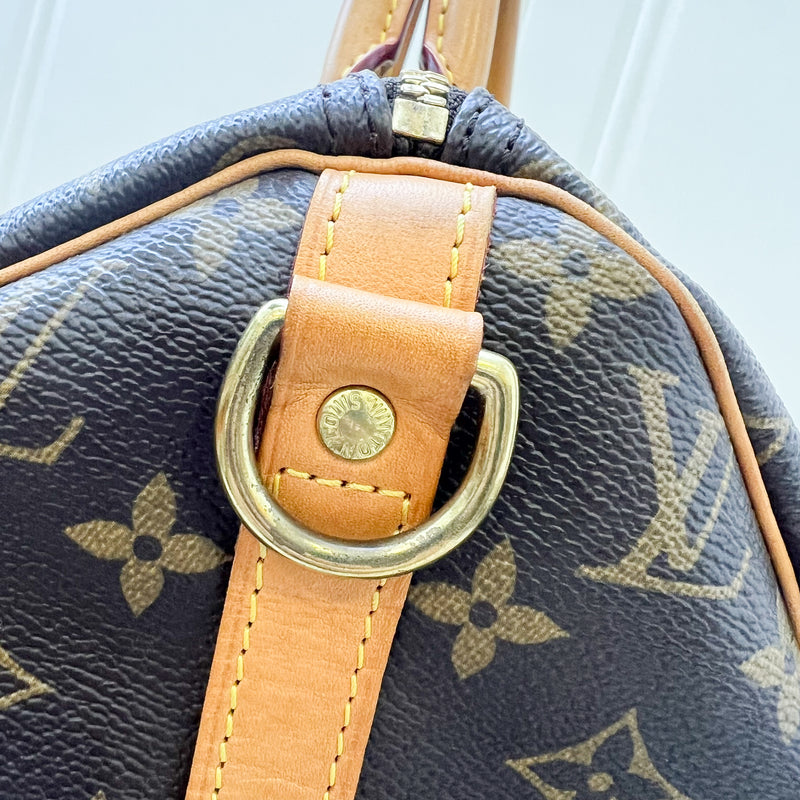 LV World Tour Speedy Bandouliere 30 in Monogram Canvas and GHW