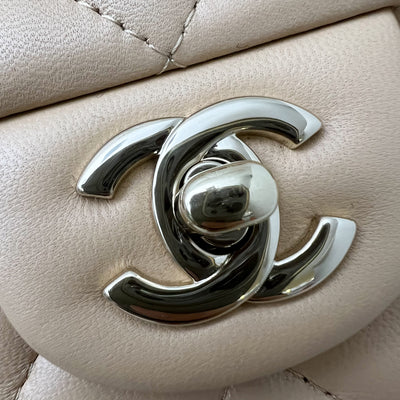 Chanel Classic Mini Rectangle in 22C Beige Stiff Lambskin and LGHW