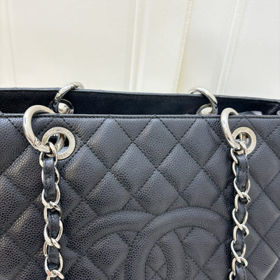 Chanel Grand Shopping Tote GST in Black Caviar and SHW