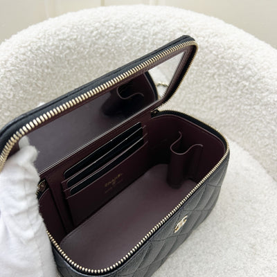 Chanel Classic Small Vanity in Black Caviar and LGHW