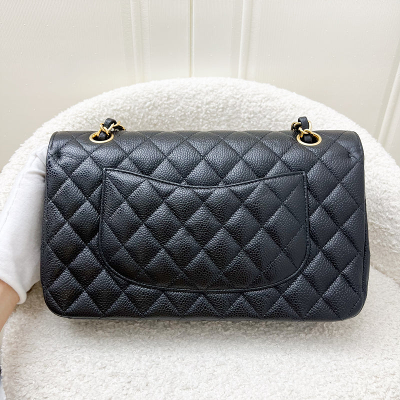 Chanel Medium Classic Flap CF in Black Caviar and GHW