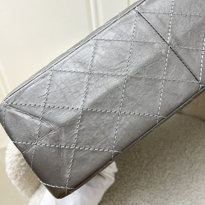 Chanel 2.55 Reissue 227 Maxi Flap in Silver Calfskin and RHW