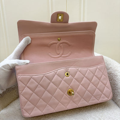 Chanel Vintage Medium Classic Flap CF in Sakura Pink Lambskin and AGHW