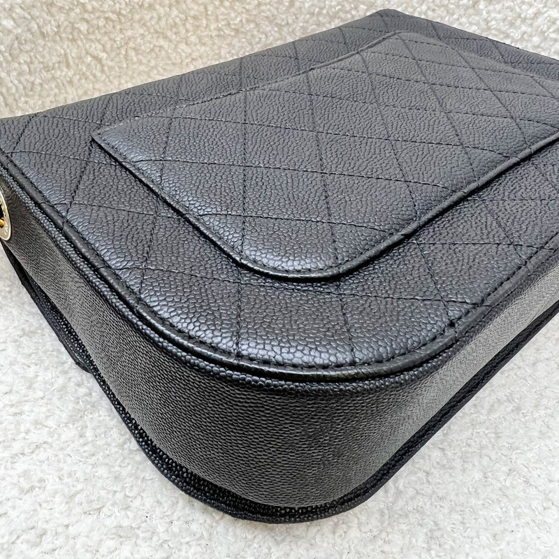 Chanel Thread Around Flap in Black Caviar and LGHW