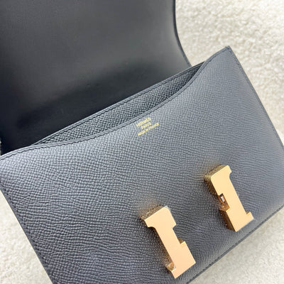 Hermes Constance 18 Mini (Mirror Version) in Noir Black Epsom Leather and RGHW