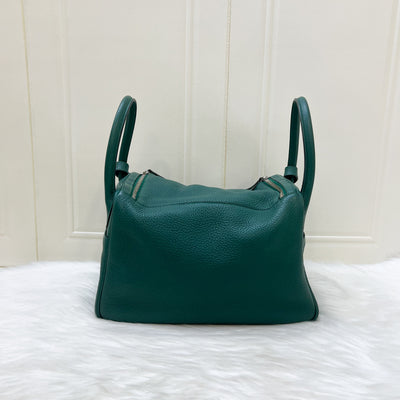 Hermes Lindy 30 in Green (Likely Malachite) Clemence Leather and PHW