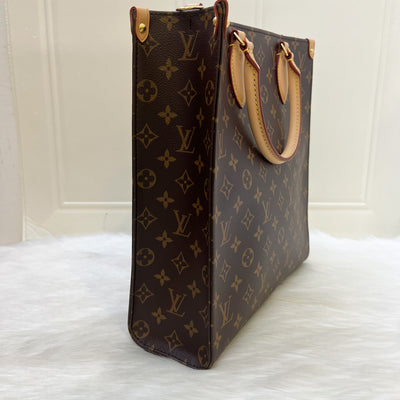 LV Sac Plat PM Monogram Canvas and GHW