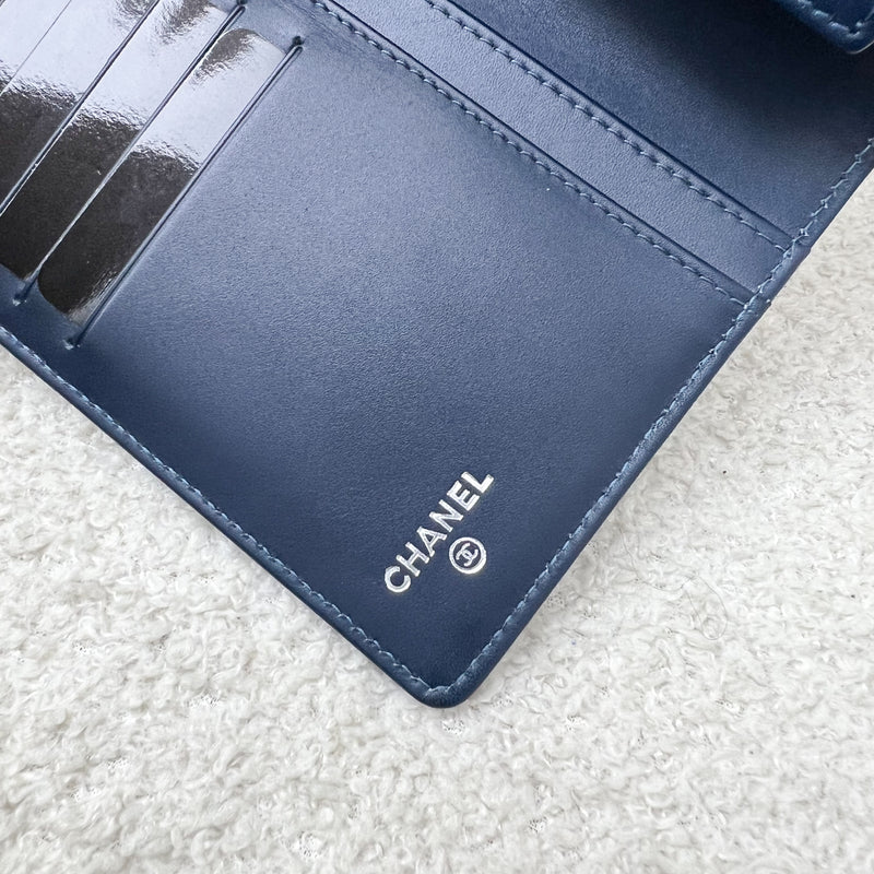 Chanel Timeless CC Long Wallet in Navy Blue Caviar and SHW